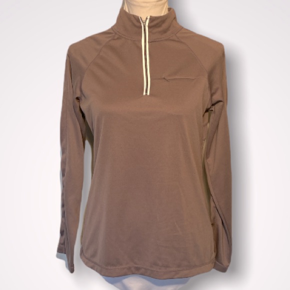 Everlast Purple Zip Neck Workout Top. Size Medium.